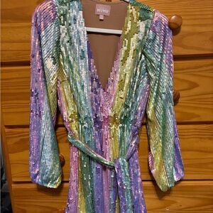 Rainbow Sequin Dress